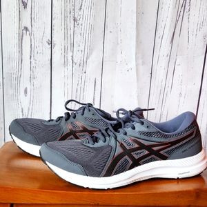 NEW Asics Mens Gel Contend 7 Carrier Grey Red Size 10.5 NWT